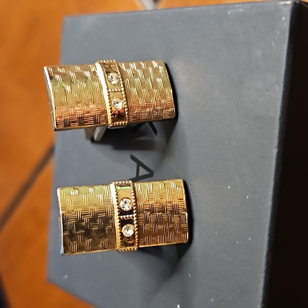 Cuff links gold plated vintage